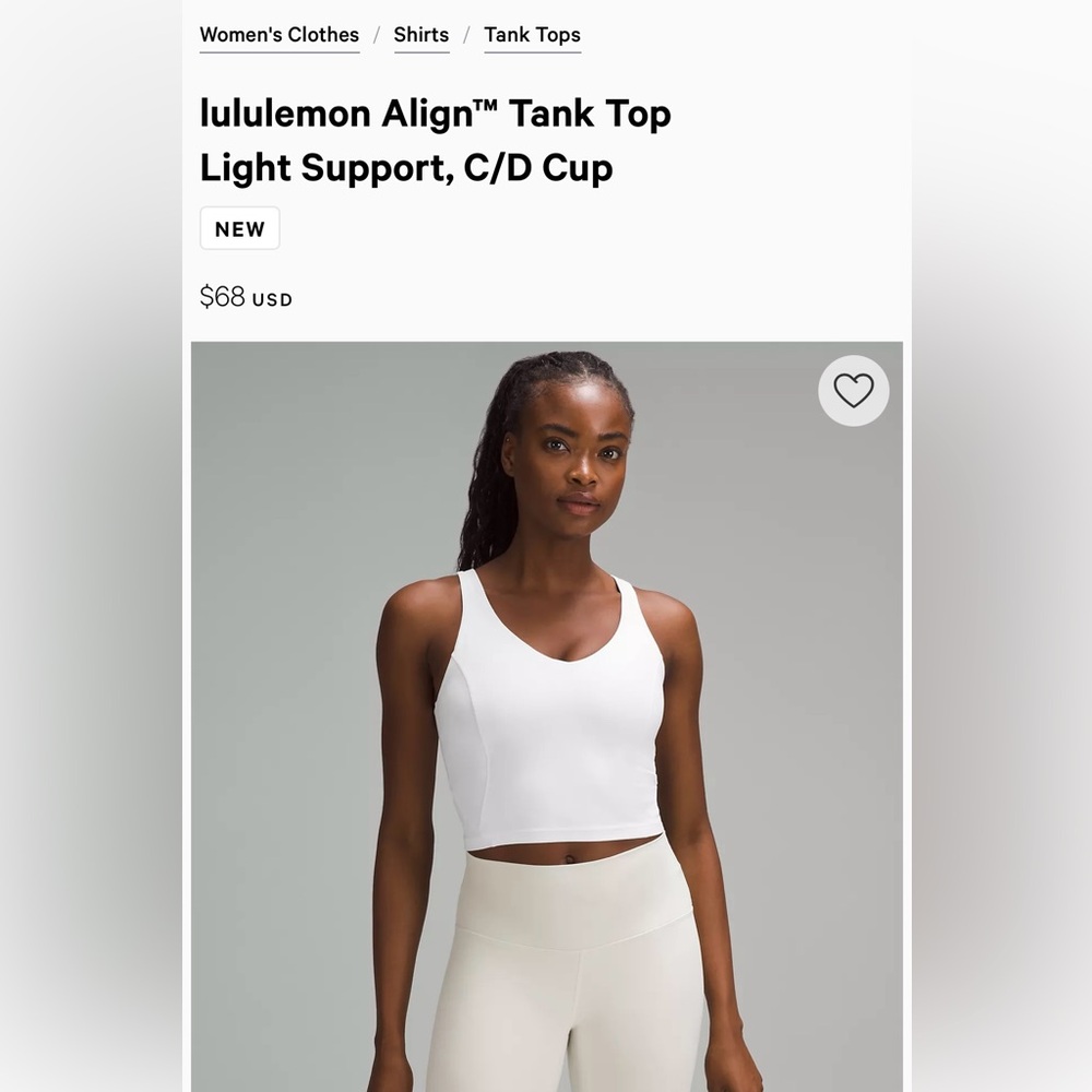 Lululemon align tank